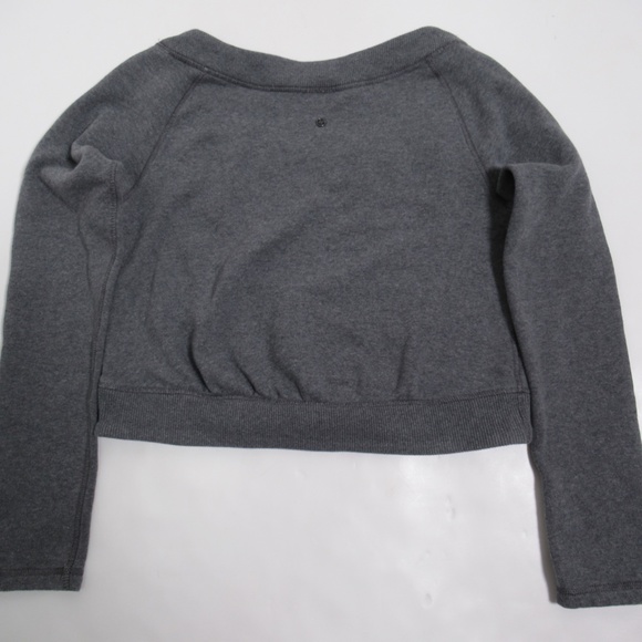 Lululemon Women's Good Karma Pullover Heathered Coal Size 6 Cotton - Picture 6 of 12
